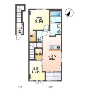 コンフォール【2階】の間取り