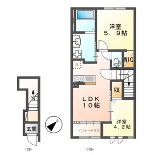 桜フラッツ【2階】の間取り