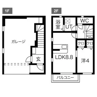 LIBERTA A棟【102号室】の間取り