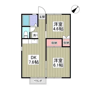 サンブルーム 土浦【1階】の間取り