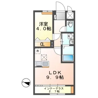 キルシュ・ブリューテA【1階】の間取り