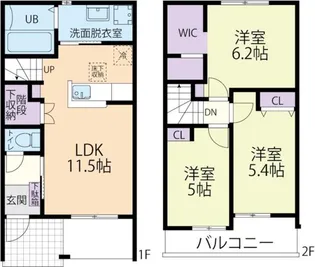 ALTAIR(アルタイル)【2階】の間取り