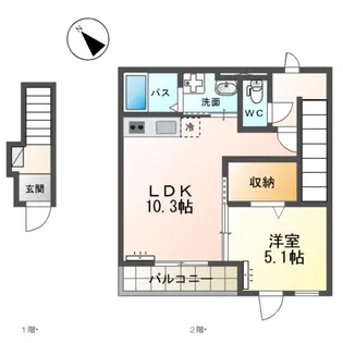 FK3【2階】の間取り