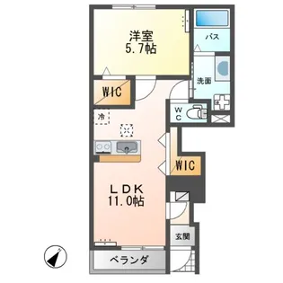 コンフォール K【1階】の間取り