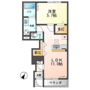 コンフォール K【1階】の間取り