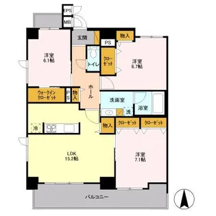 フロンティア・コンフォート研究学園【14階】の間取り
