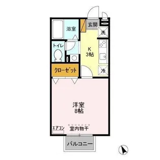 ルミエール K【2階】の間取り