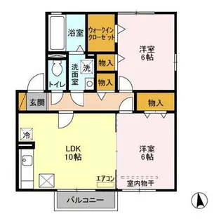 グランドソレイユ A B【1階】の間取り