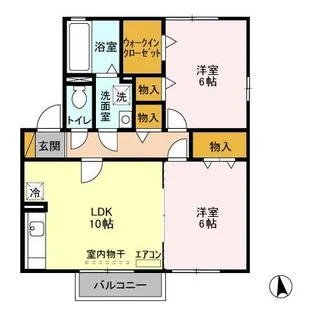 グランドソレイユ A・B【2階】の間取り