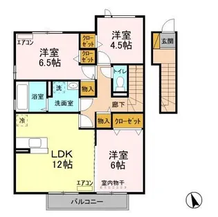 モダンコート D【2階】の間取り