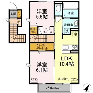 メテオーラ・コッリーナ【2階】の間取り