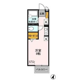 レジデンス西根【1階】の間取り