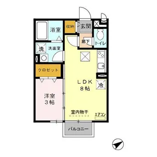 アルバ B【1階】の間取り