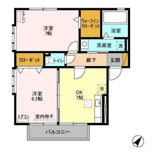 シャルマン ABCD【1階】の間取り