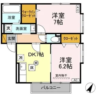 シャルマン ABCD【1階】の間取り