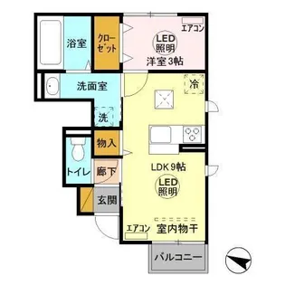 プランドール【1階】の間取り