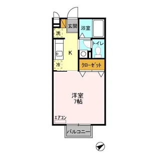 タウン・コート槐(KAI)【2階】の間取り