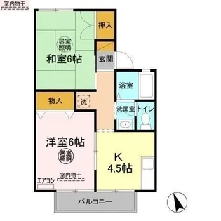セジュールAⅠ【2階】の間取り