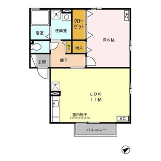 ボヌール ABCDE【2階】の間取り