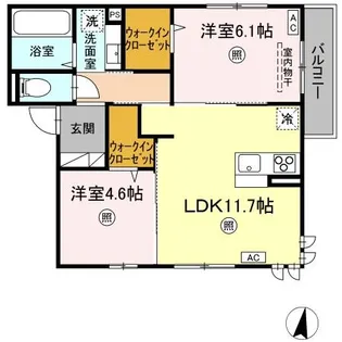 DELIGHT【3階】の間取り