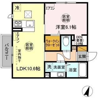 GRAND WINDS TSUKUBA Ⅶ【1階】の間取り