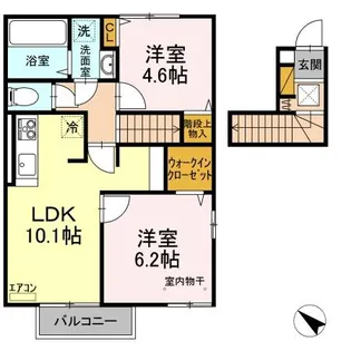 SOLARIE MIDORINO(ソラリエ ミドリノ) Ⅰ【2階】の間取り