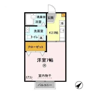 メゾンドノア【2階】の間取り