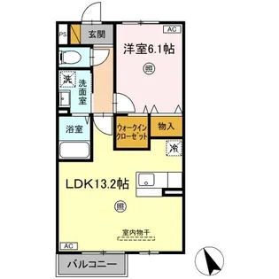 ローズガーデン Ⅱ【2階】の間取り