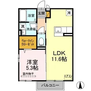 フェリーチェ A【2階】の間取り