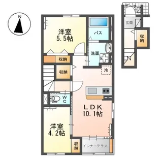 SAKURA【2階】の間取り