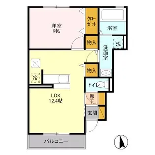 トレジャーズ【1階】の間取り