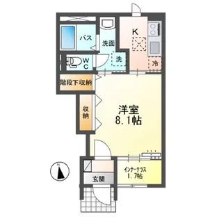 クローバーアイズ【1階】の間取り