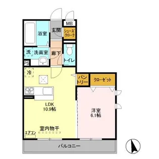 ひたち野 PROCEED.PAL【1階】の間取り