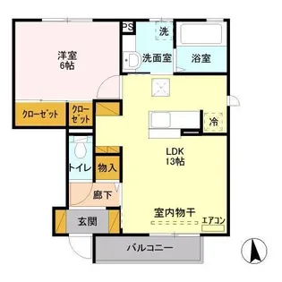 メゾン・ド・ヴェルジェ A【1階】の間取り