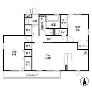 COZY HOUSE(コージーハウス)【2階】の間取り