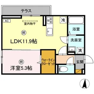 アウローラ【1階】の間取り