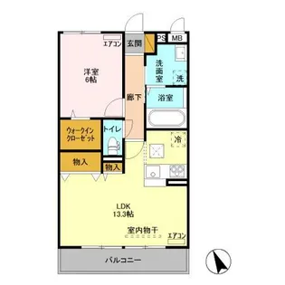 ラウレアコート【1階】の間取り