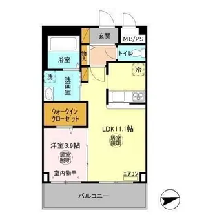 グランアコールII【3階】の間取り