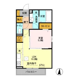 アルヴェアーレI【1階】の間取り