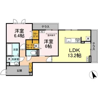 D’S LIEN (ディーズリアン) B【1階】の間取り