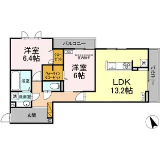 D’S LIEN (ディーズリアン) B【3階】の間取り