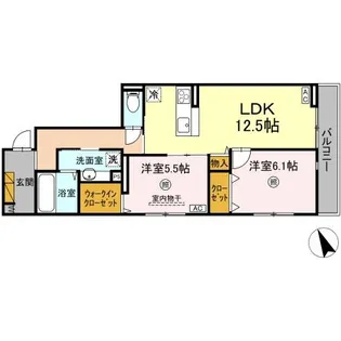 D’S LIEN (ディーズリアン) B【3階】の間取り