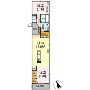 D’S LIEN (ディーズリアン) F【3階】の間取り