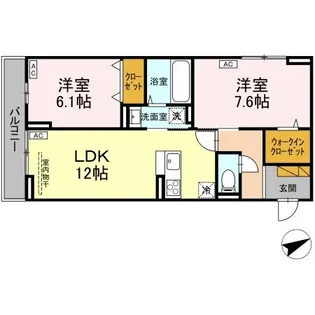 E’CLAT(エクラ)【3階】の間取り