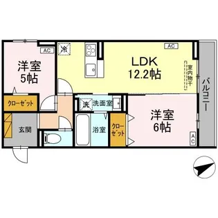 E’CLAT(エクラ)【2階】の間取り