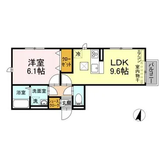 CASA SERENA・CASA VIVACE カーサヴィヴァー【1階】の間取り