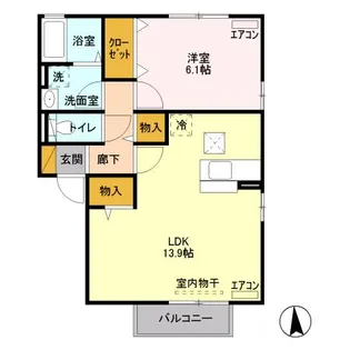 プラート C【1階】の間取り