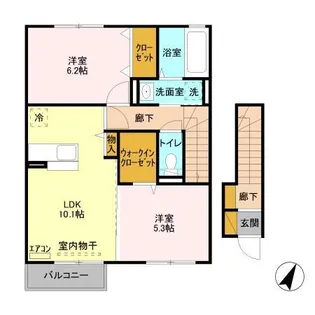 モンブラン【2階】の間取り