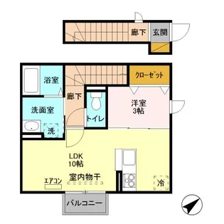 エスキーナ【2階】の間取り
