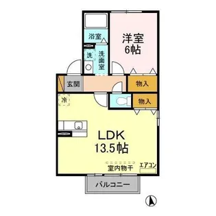 ウィルコートABC【1階】の間取り